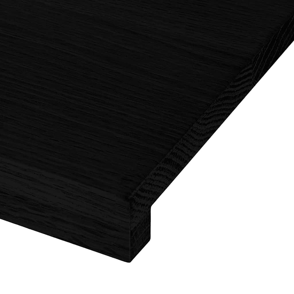 Fensterbänke 2 Stk. Braun-Schwarz 90x25x2 cm Massivholz Eiche – Bild 8
