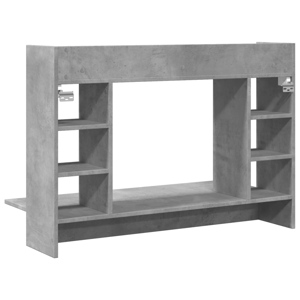 Wand-Schreibtisch Betongrau 105x48x75 cm Holzwerkstoff – Bild 6