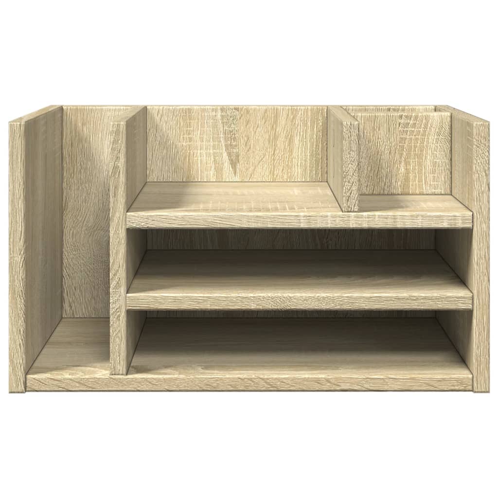 Schreibtisch-Organizer Sonoma-Eiche 44,5x24x25 cm Holzwerkstoff – Bild 4