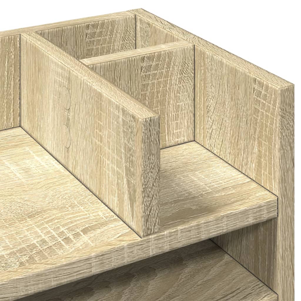 Schreibtisch-Organizer Sonoma-Eiche 44,5x24x25 cm Holzwerkstoff – Bild 7