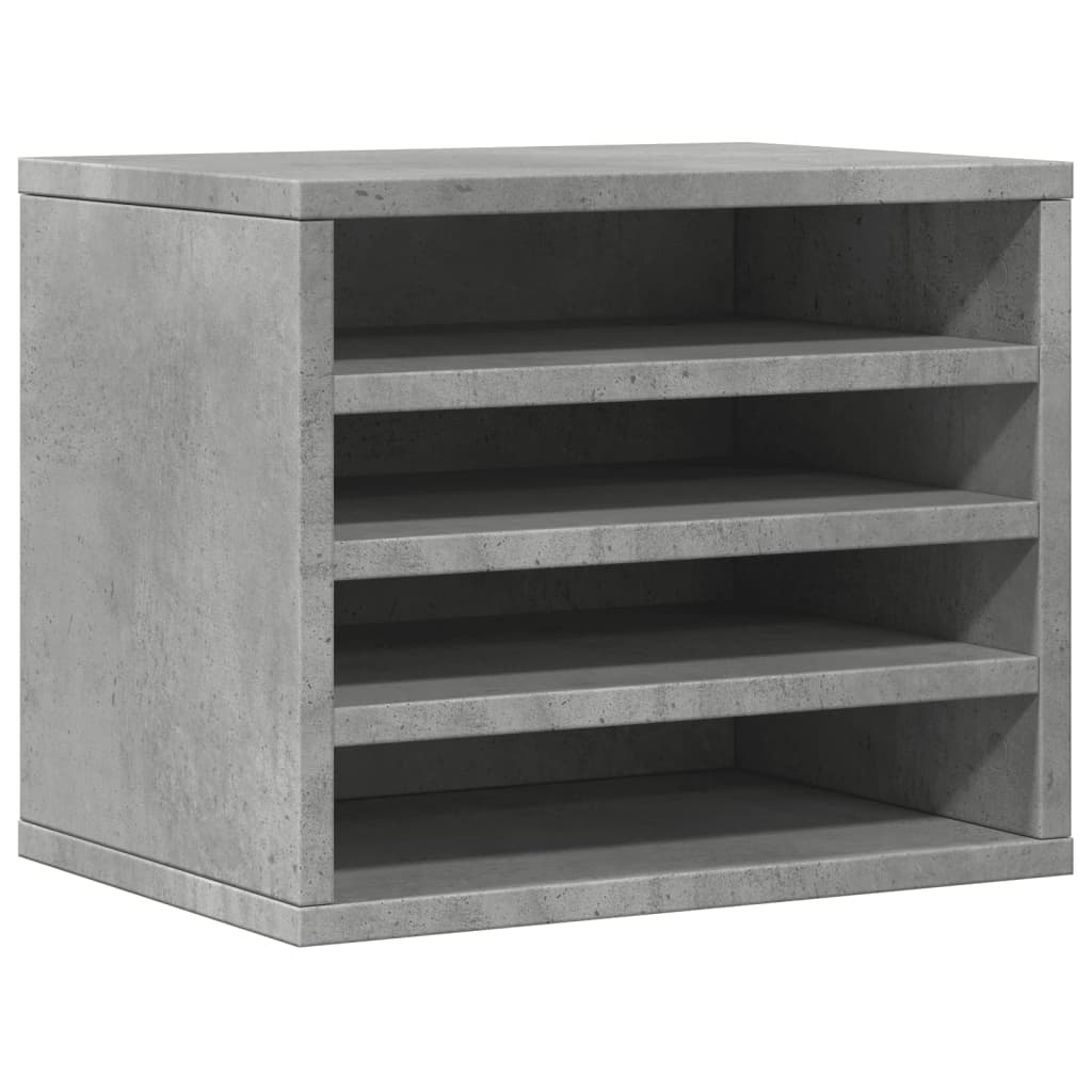 Schreibtisch-Organizer Betongrau 36x26x29,5 cm Holzwerkstoff – Bild 2