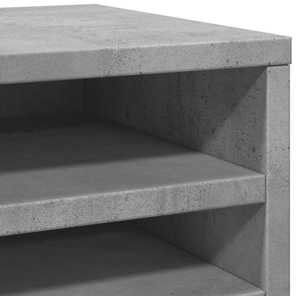 Schreibtisch-Organizer Betongrau 36x26x29,5 cm Holzwerkstoff – Bild 7