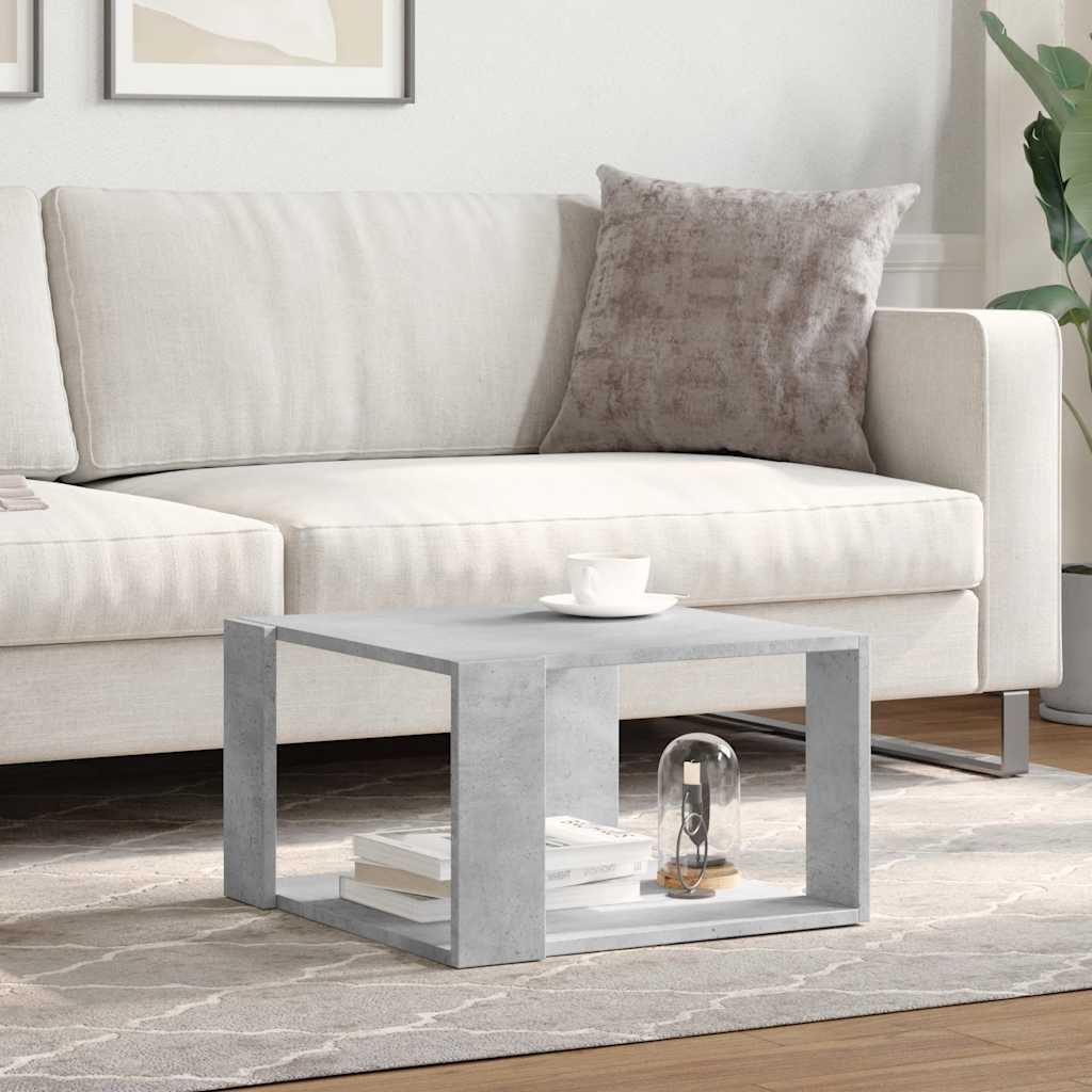 Couchtisch Betongrau 51,5x51,5x30 cm Holzwerkstoff – Bild 3