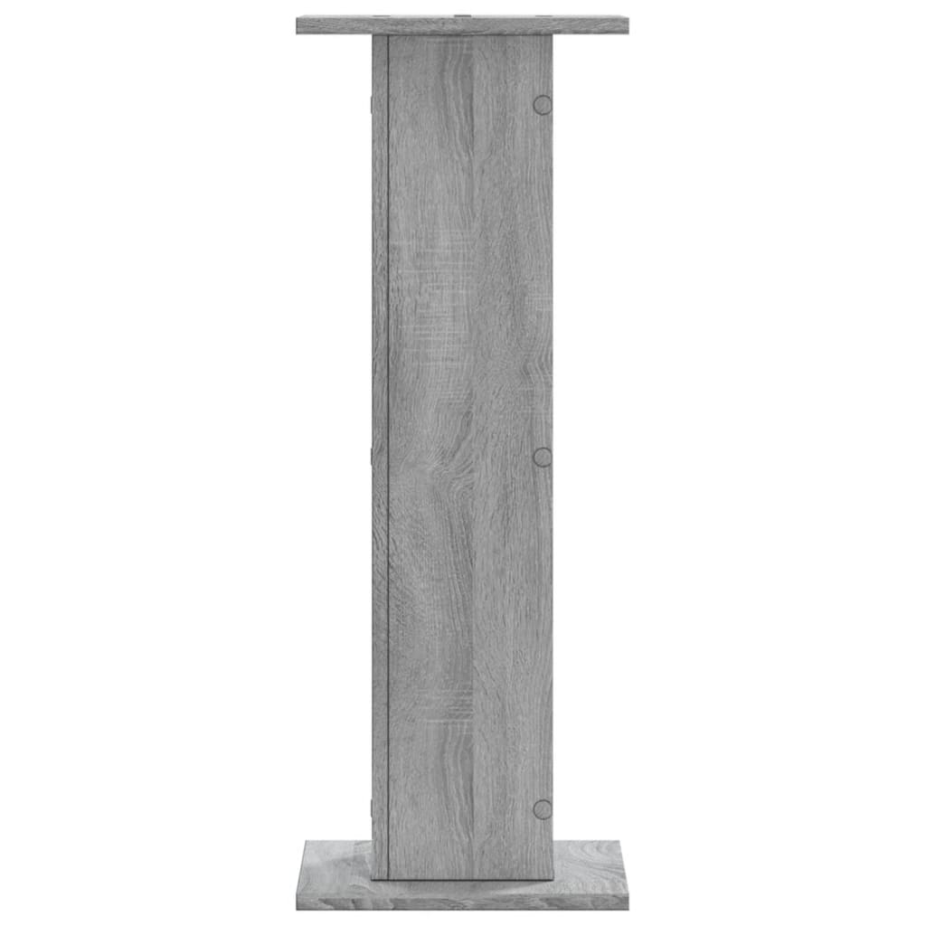 Lautsprecherständer 2 Stk. Grau Sonoma 30x30x80cm Holzwerkstoff – Bild 3