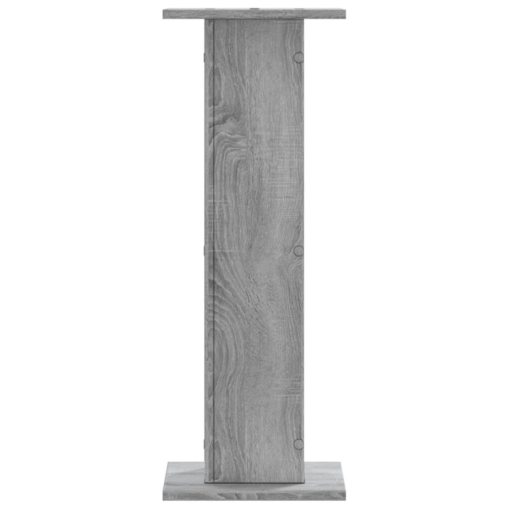 Lautsprecherständer 2 Stk. Grau Sonoma 30x30x80cm Holzwerkstoff – Bild 5