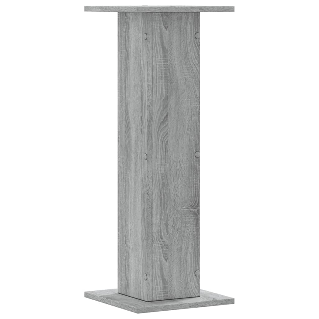 Lautsprecherständer 2 Stk. Grau Sonoma 30x30x80cm Holzwerkstoff – Bild 4
