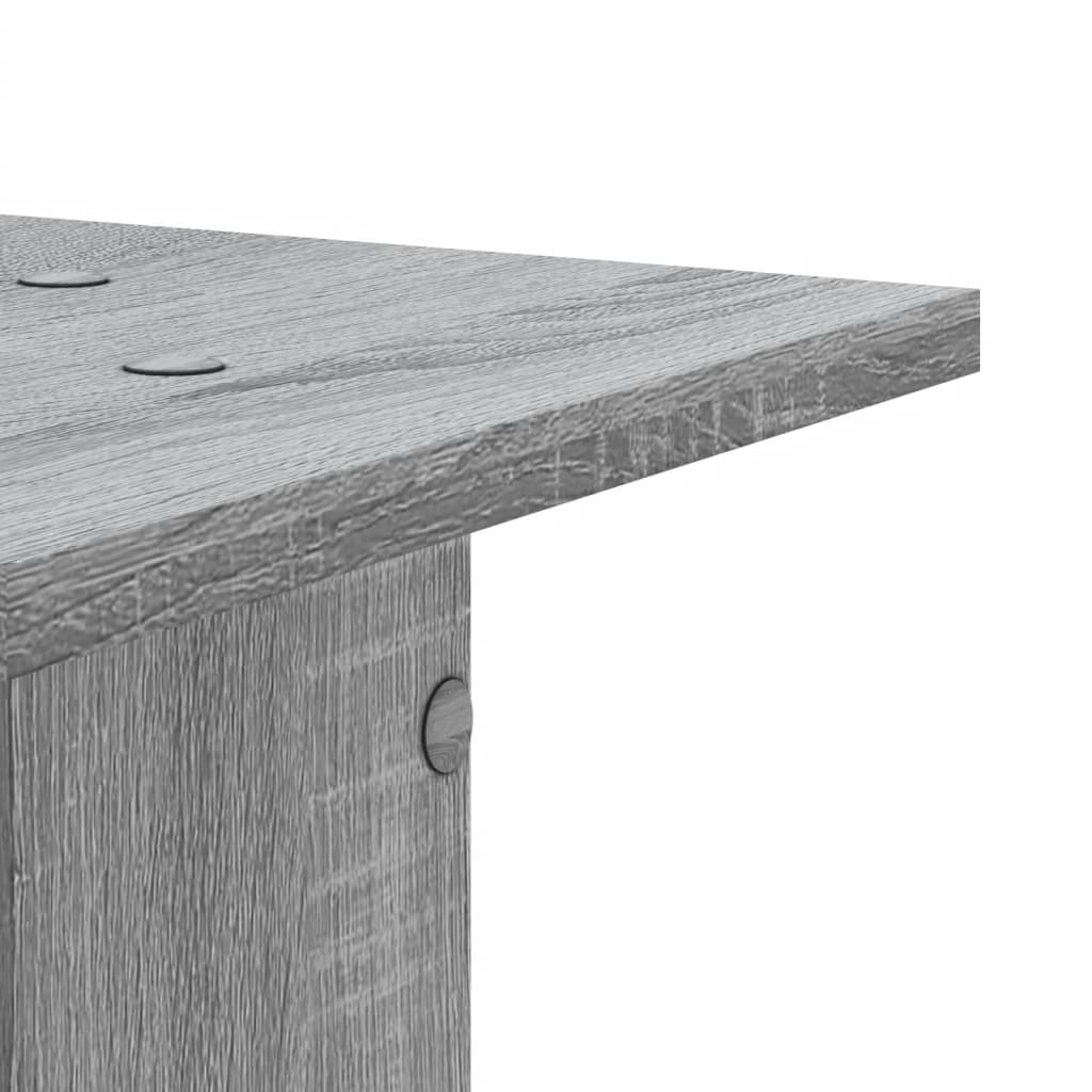 Lautsprecherständer 2 Stk. Grau Sonoma 30x30x80cm Holzwerkstoff – Bild 6