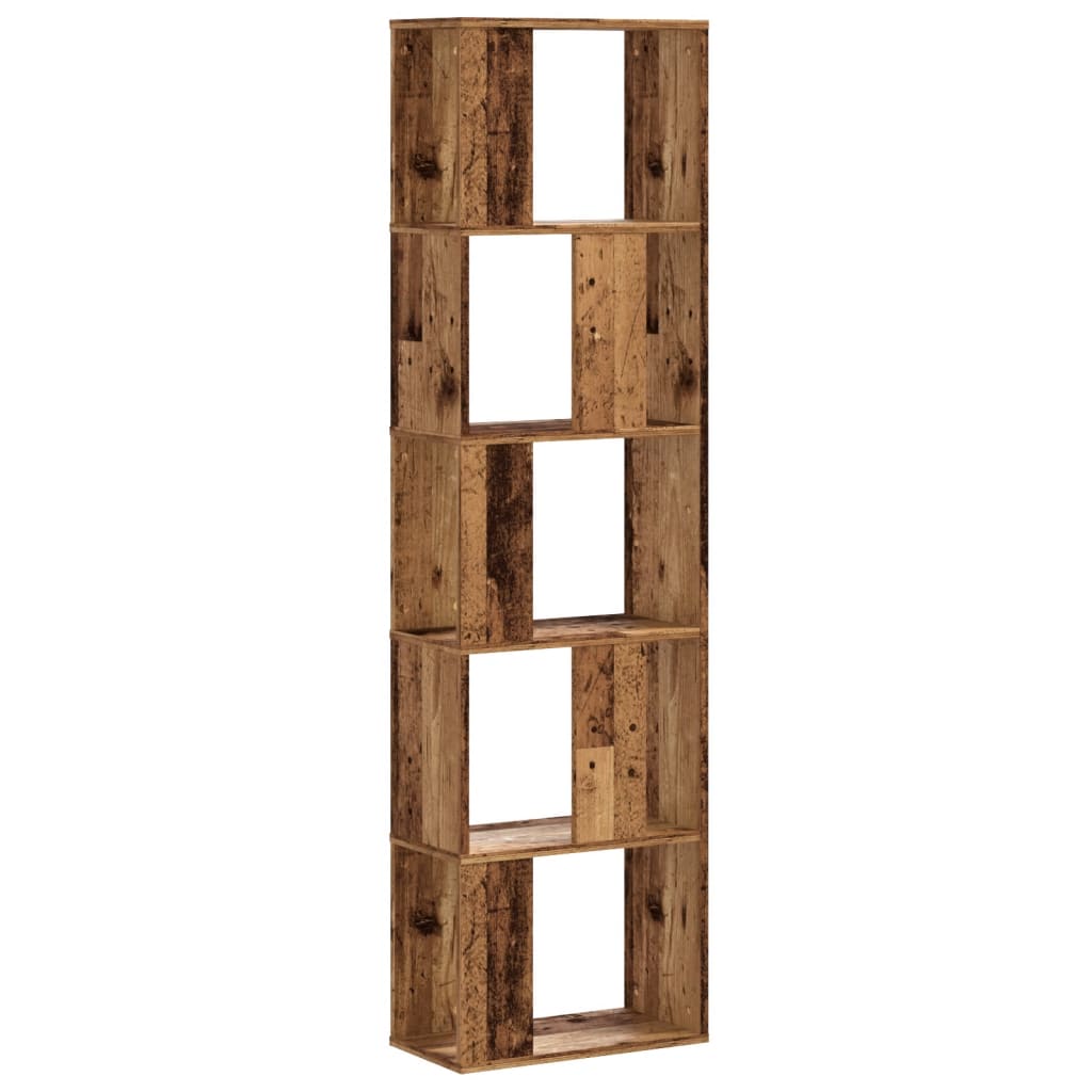 Bücherregal 5 Böden Altholz 45x23,5x162,5 cm Holzwerkstoff – Bild 2