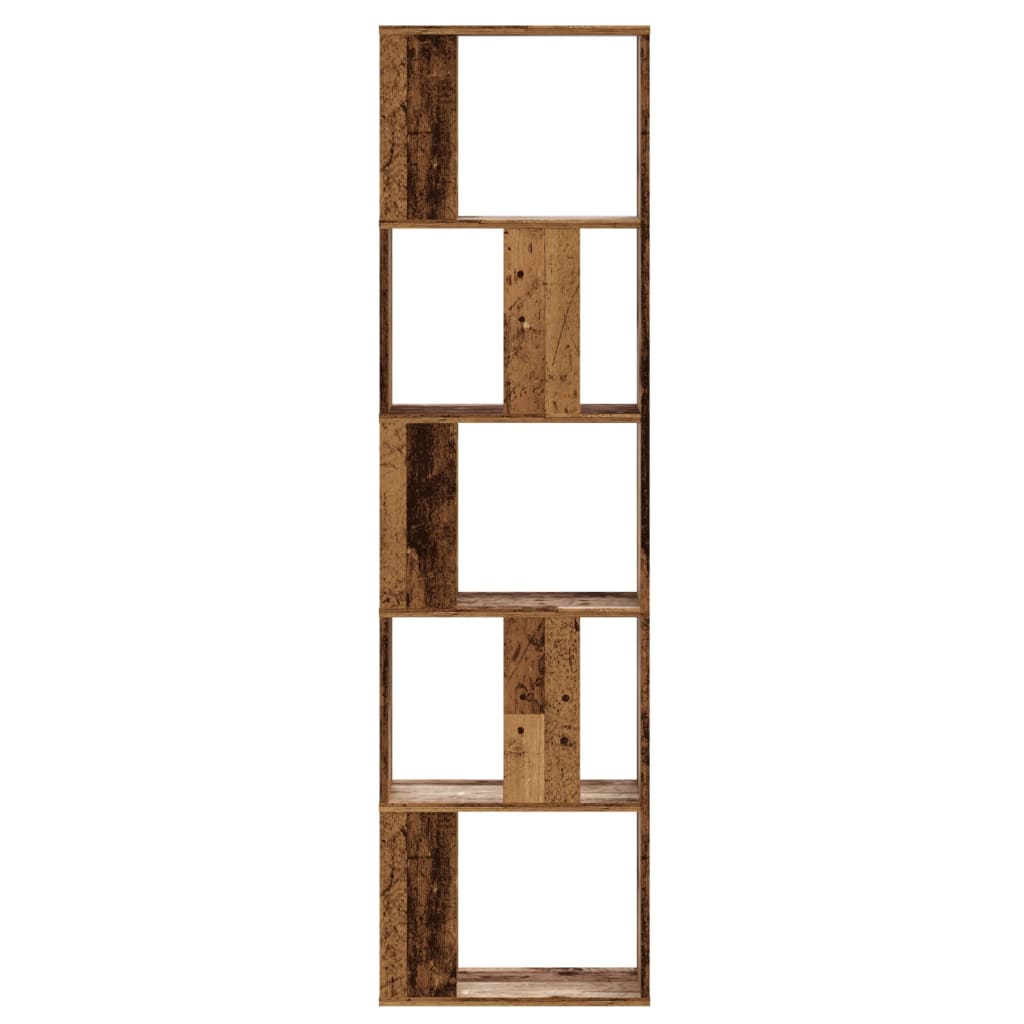 Bücherregal 5 Böden Altholz 45x23,5x162,5 cm Holzwerkstoff – Bild 3