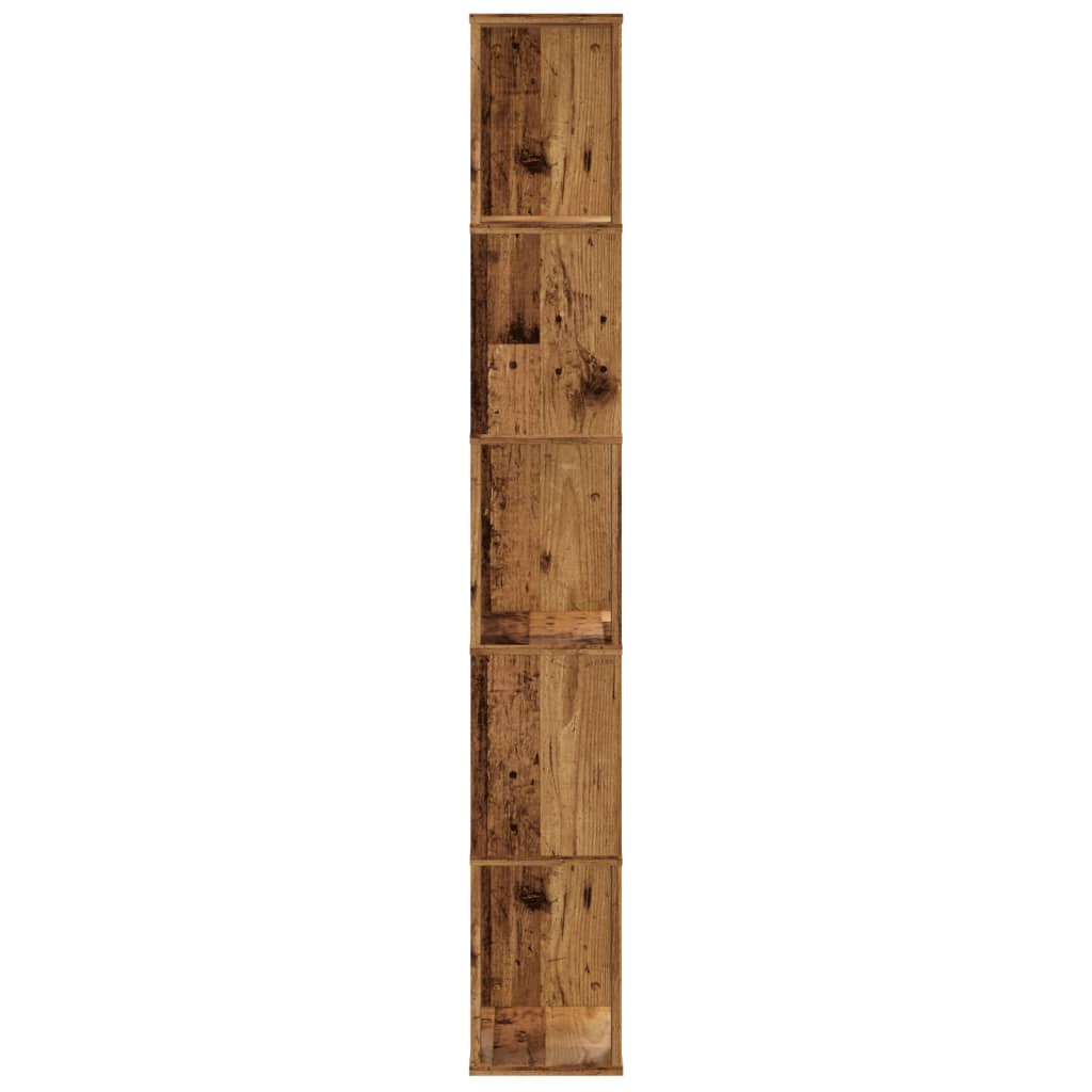 Bücherregal 5 Böden Altholz 45x23,5x162,5 cm Holzwerkstoff – Bild 4