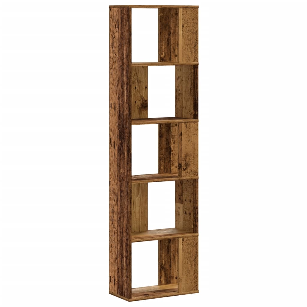Bücherregal 5 Böden Altholz 45x23,5x162,5 cm Holzwerkstoff – Bild 5