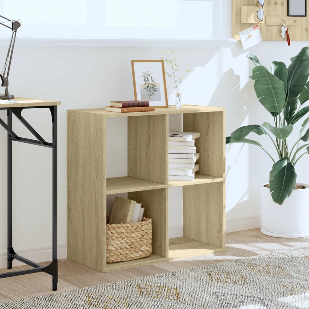 Bücherregal Sonoma-Eiche 68,5x32x68,5 cm Holzwerkstoff – Bild 3