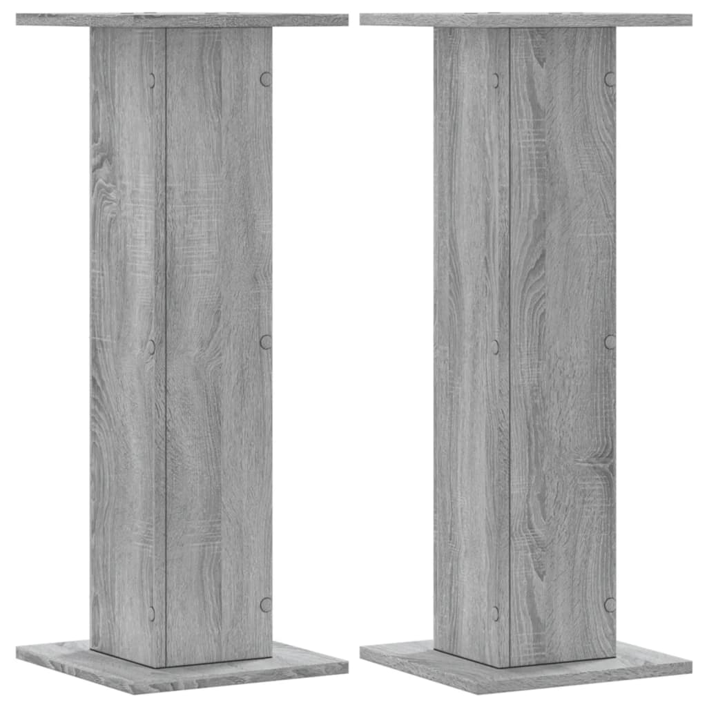 Pflanzenständer 2 Stk. Grau Sonoma 30x30x80 cm Holzwerkstoff – Bild 2
