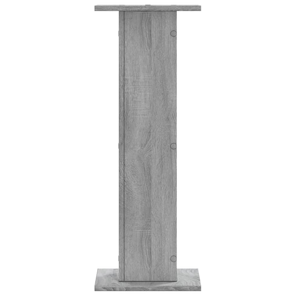 Pflanzenständer 2 Stk. Grau Sonoma 30x30x80 cm Holzwerkstoff – Bild 4