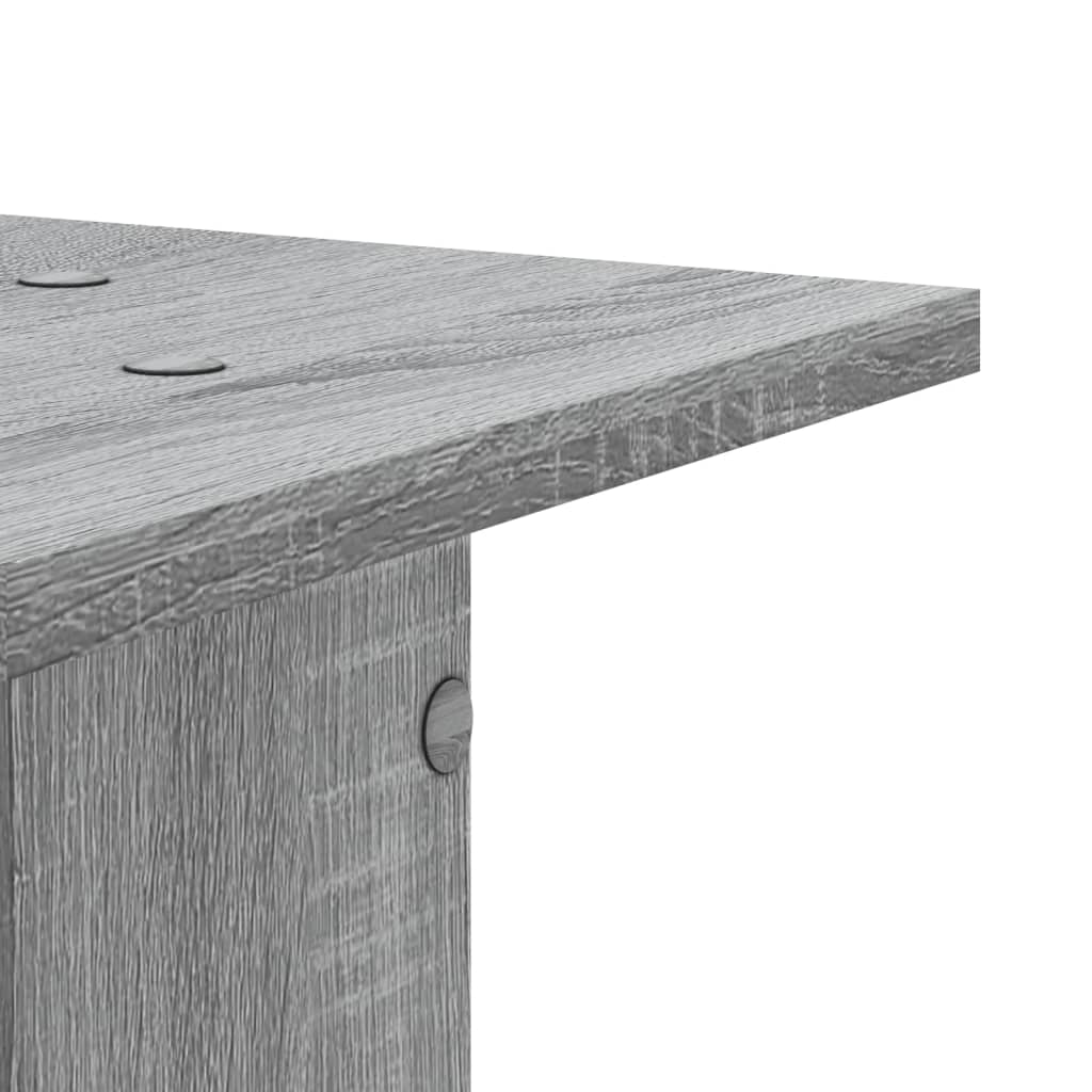 Pflanzenständer 2 Stk. Grau Sonoma 30x30x80 cm Holzwerkstoff – Bild 8