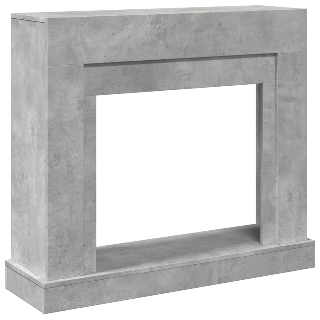Kaminumrandung Betongrau 100x30x87,5 cm Holzwerkstoff – Bild 2