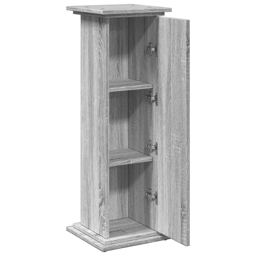 Postament mit Stauraum Grau Sonoma 31x30x90 cm Holzwerkstoff – Bild 6