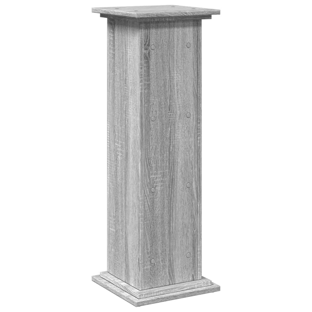Postament mit Stauraum Grau Sonoma 31x30x90 cm Holzwerkstoff – Bild 8