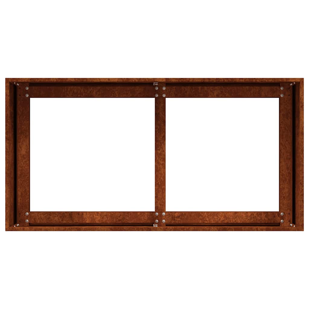Pflanzkübel Rostig 80x40x40 cm Wetterfester Stahl – Bild 6