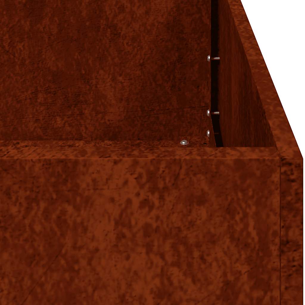 Pflanzkübel Rostig 80x40x40 cm Wetterfester Stahl – Bild 9