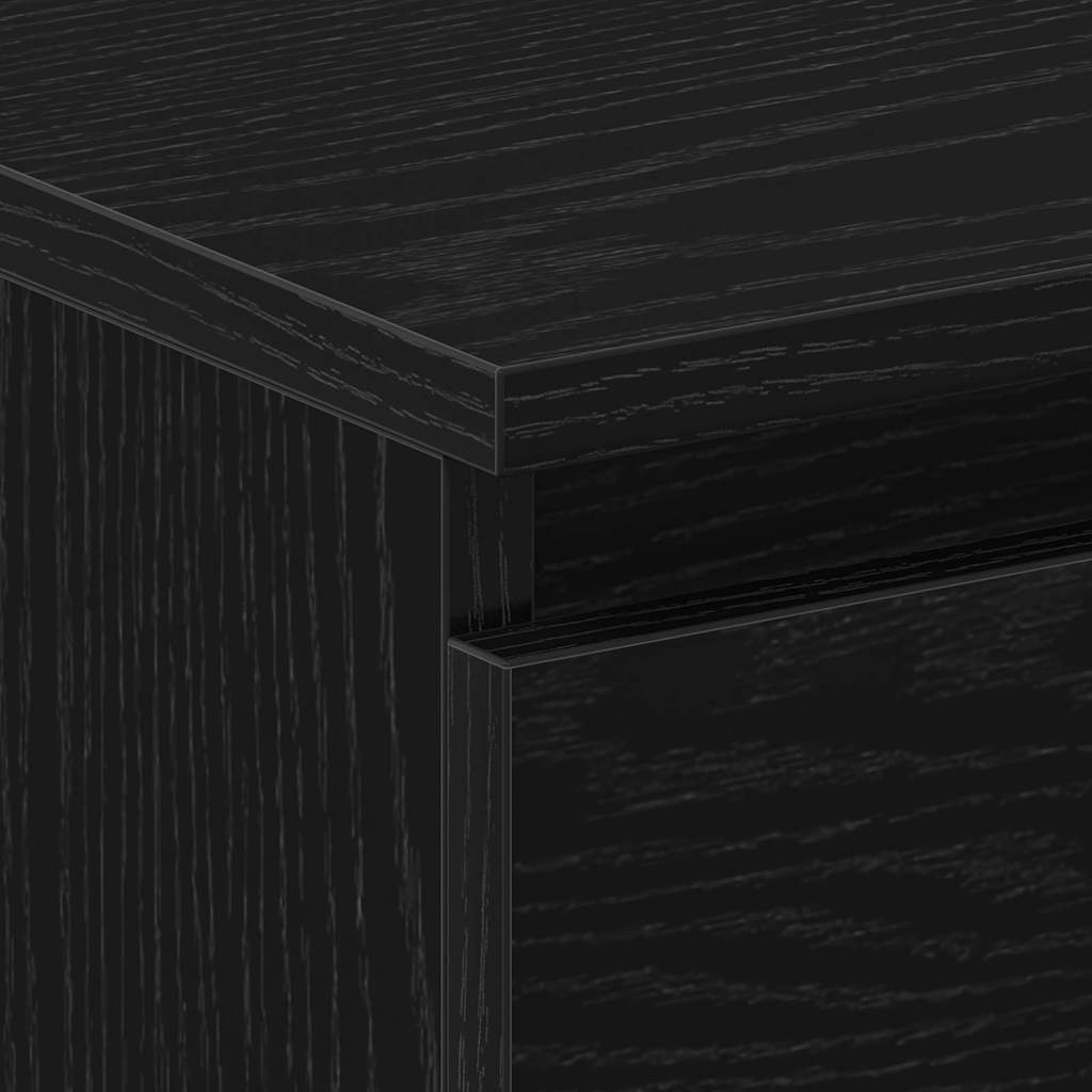 Nachttisch Schwarz Eichen-Optik 30 x 30 x 40 cm Holzwerkstoff – Bild 9