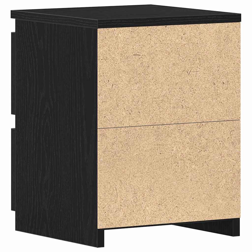 Nachttisch Schwarz Eichen-Optik 30 x 30 x 40 cm Holzwerkstoff – Bild 8