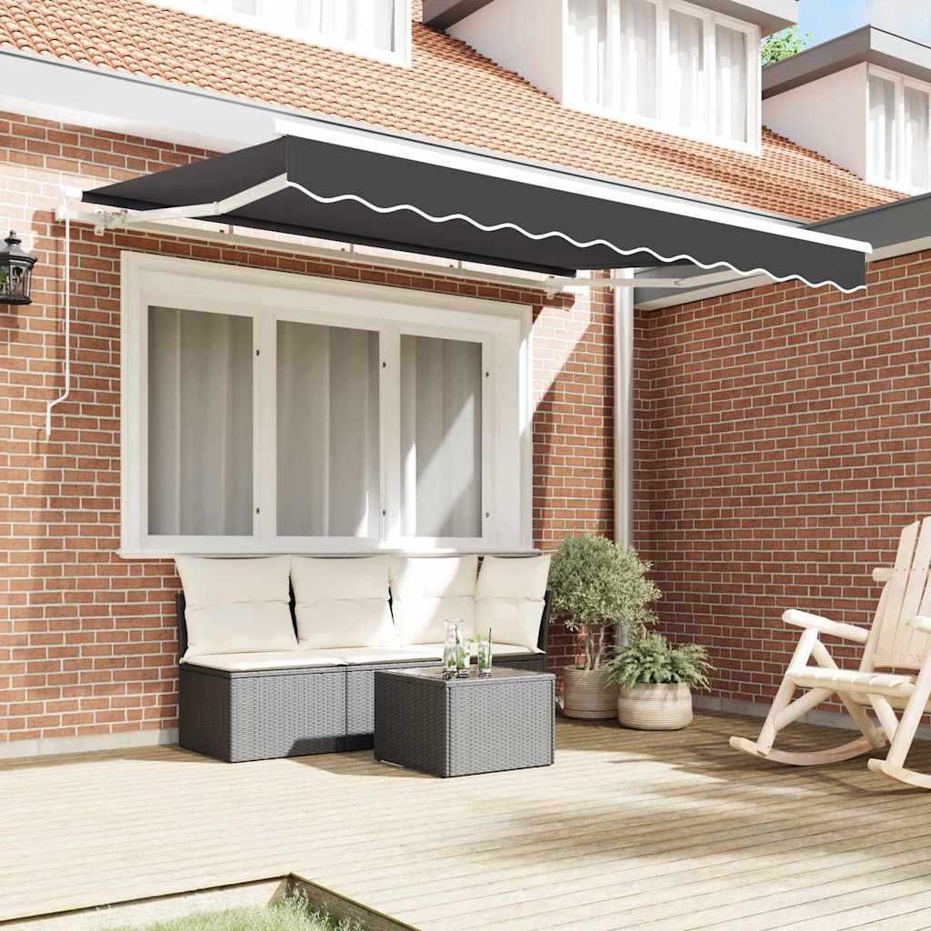 Markisenersatzstoff Anthrazit 235 x 195 cm Polyester – Bild 3