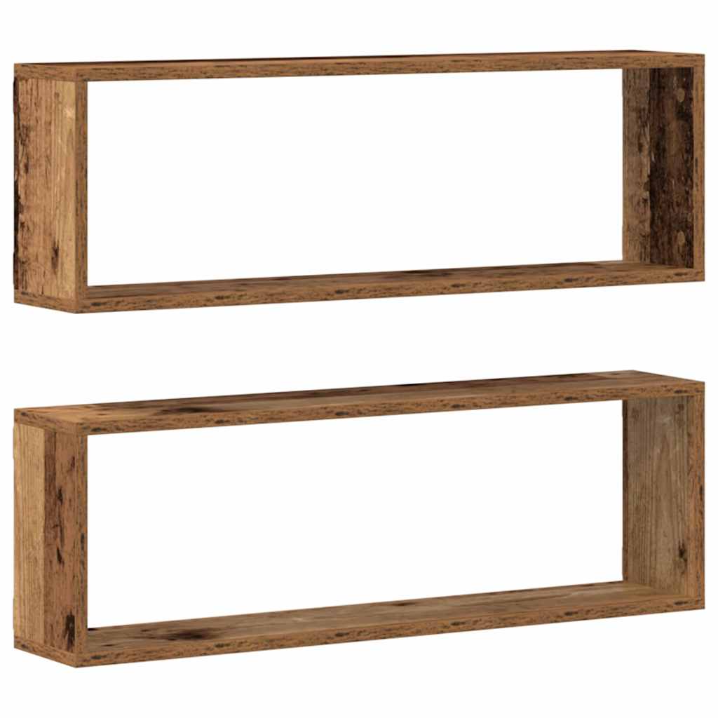 Wandregale Wandhalterung 2 Stk. Altholz 80 x 15 x 26 cm – Bild 6