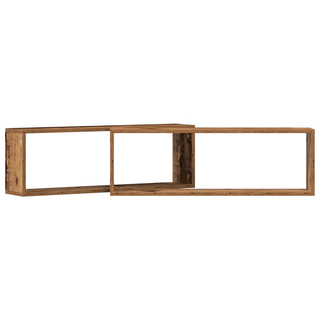Wandregale Wandhalterung 2 Stk. Altholz 80 x 15 x 26 cm – Bild 5