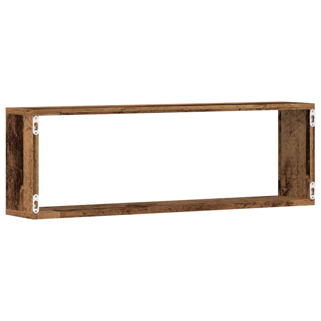 Wandregale Wandhalterung 2 Stk. Altholz 80 x 15 x 26 cm – Bild 7