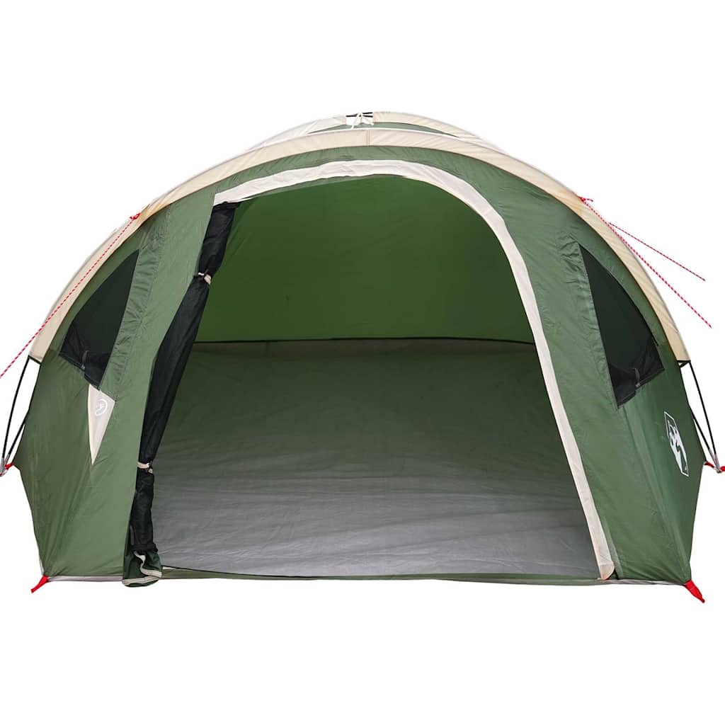 Kuppelzelt 4 Personen 308 x 268 x 130 cm Wasserdicht Grün Taft – Bild 4
