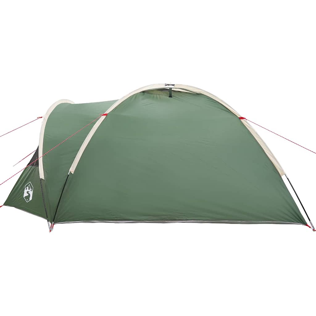 Kuppelzelt 4 Personen 308 x 268 x 130 cm Wasserdicht Grün Taft – Bild 5
