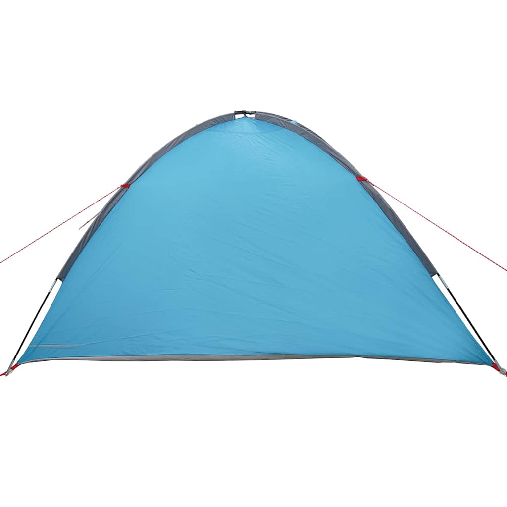 Kuppelzelt 4 Personen 308 x 268 x 130 cm Wasserdicht Blau Taft – Bild 6