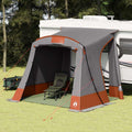 Heckklappenzelt Personen 285 x 255 x 245 cm Grau und Orange