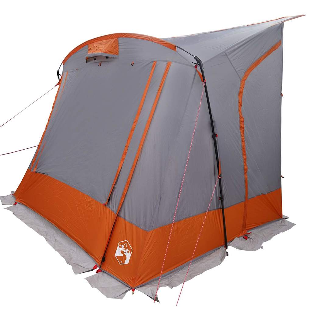 Heckklappenzelt Personen 285 x 255 x 245 cm Grau und Orange – Bild 2
