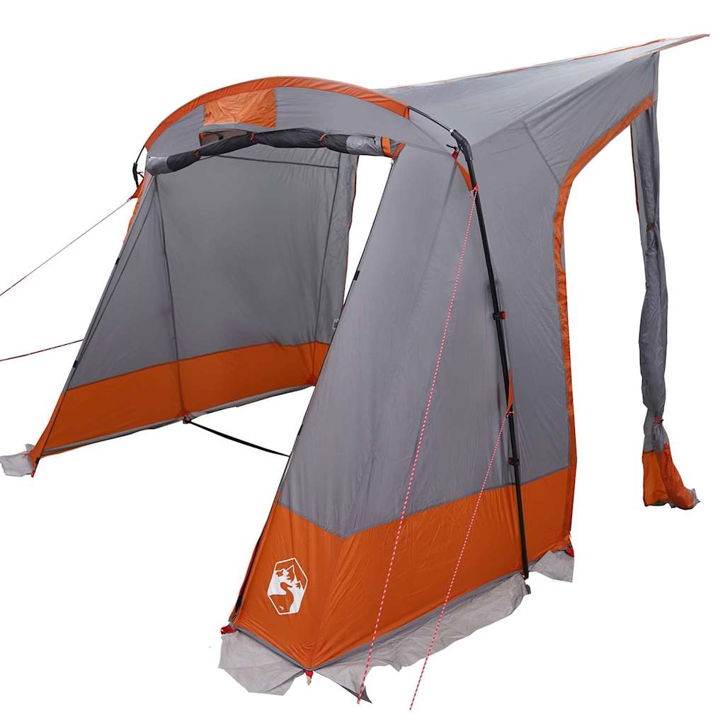 Heckklappenzelt Personen 285 x 255 x 245 cm Grau und Orange – Bild 5