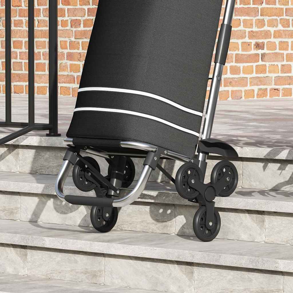 Einkaufswagen Schwarz 47 x 39 x 100,5 cm Oxford-stoff – Bild 5