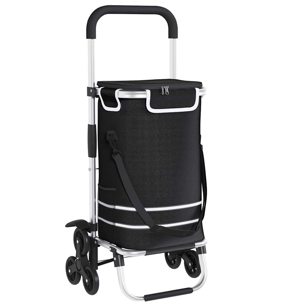Einkaufswagen Schwarz 47 x 39 x 100,5 cm Oxford-stoff – Bild 2