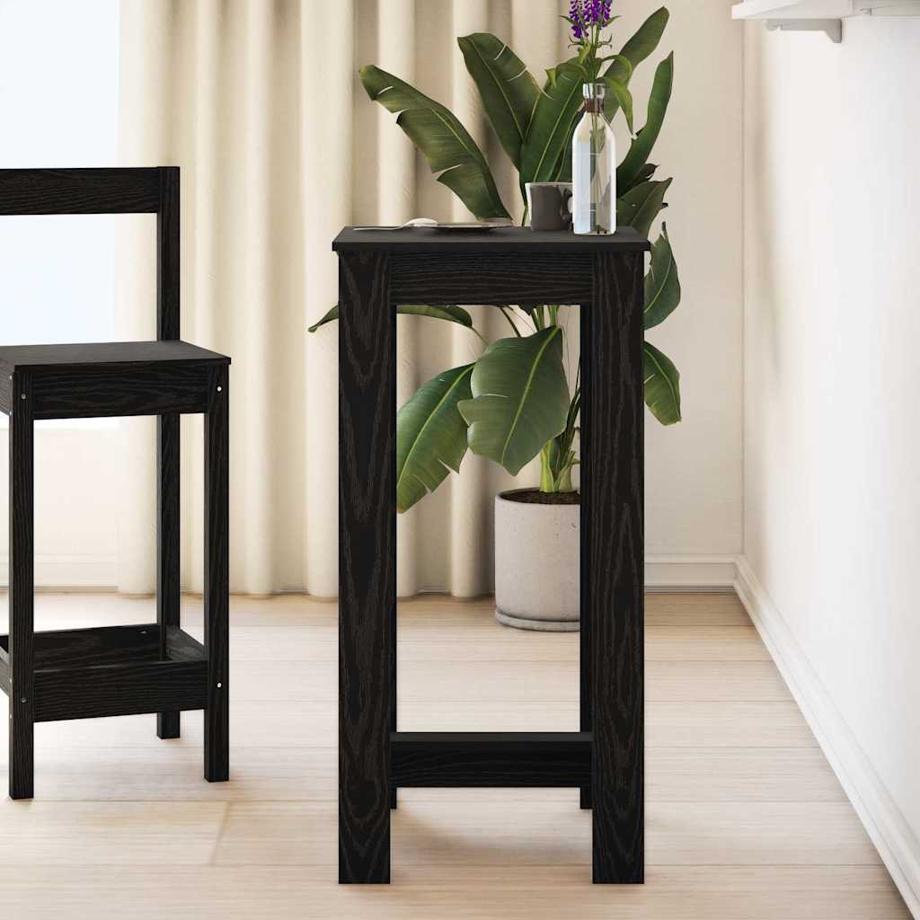 Bartisch 51 x 50 x 103,5 cm Holzwerkstoff Schwarz Eichen-Optik