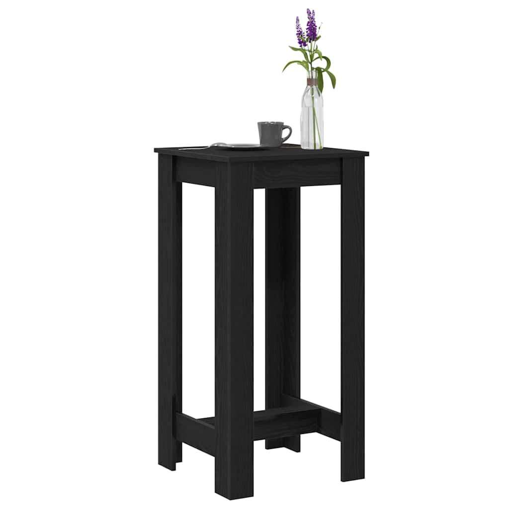 Bartisch 51 x 50 x 103,5 cm Holzwerkstoff Schwarz Eichen-Optik – Bild 3