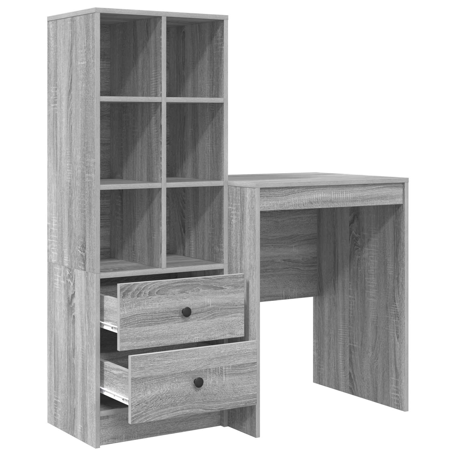 Schreibtisch Graues Sonoma 105,5 x 50 x 127 cm 2 stk. – Bild 7