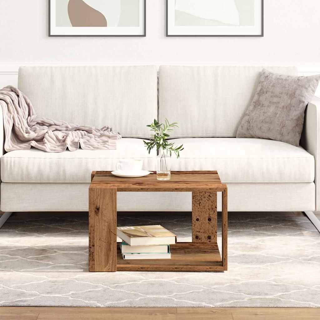 Couchtisch Altholz 51,5 x 51,5 x 30 cm Holzwerkstoff