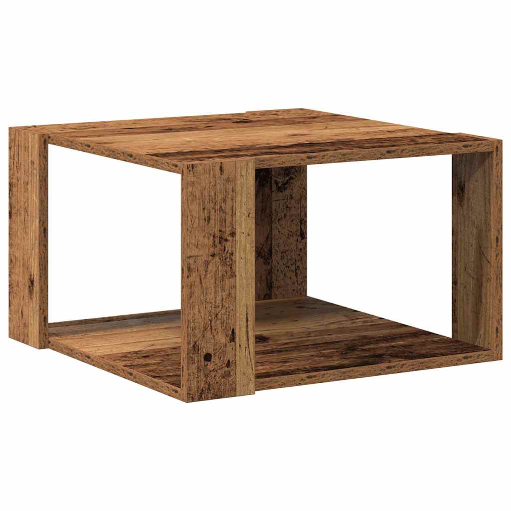 Couchtisch Altholz 51,5 x 51,5 x 30 cm Holzwerkstoff – Bild 7