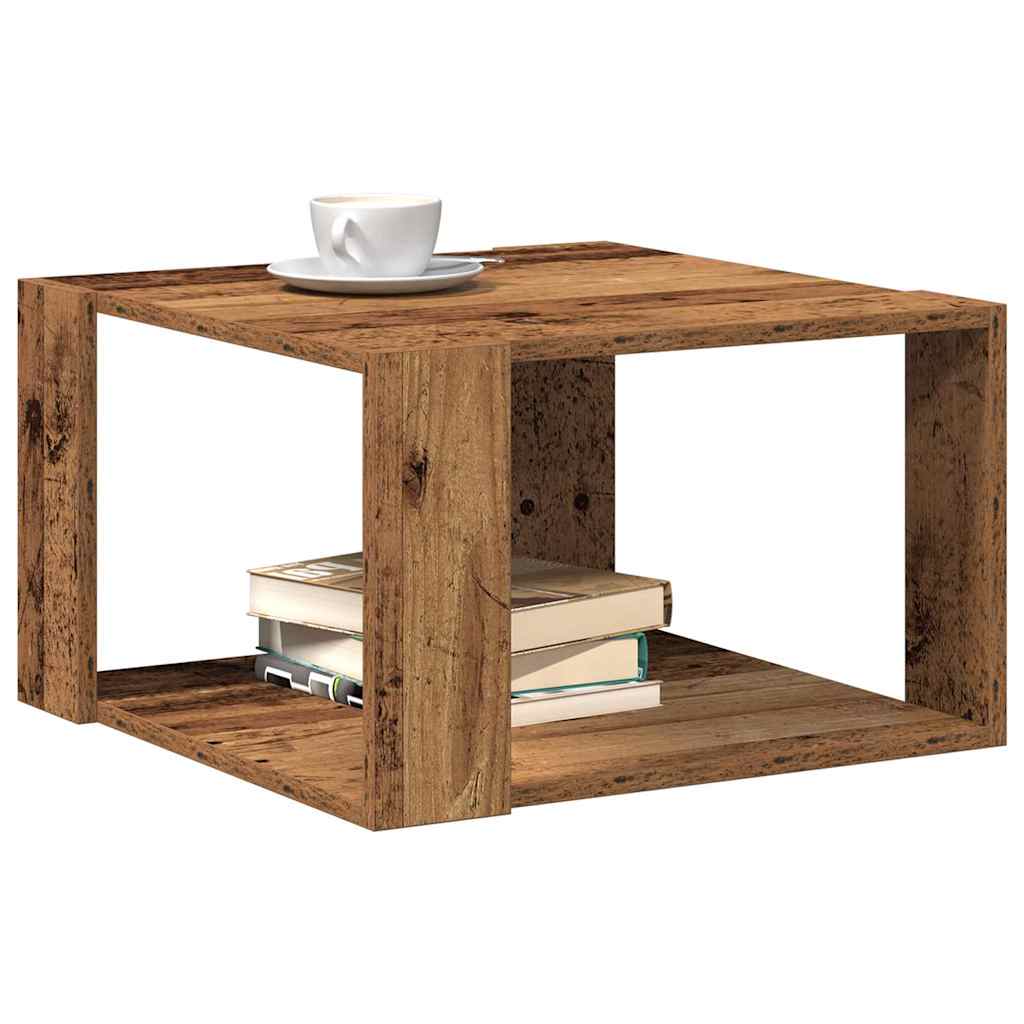 Couchtisch Altholz 51,5 x 51,5 x 30 cm Holzwerkstoff – Bild 3