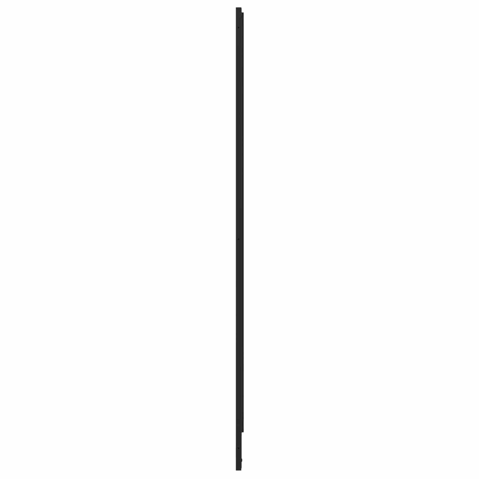 Duschwand Schwarz 120 x 2 x 117 cm Aluminium und PP – Bild 8