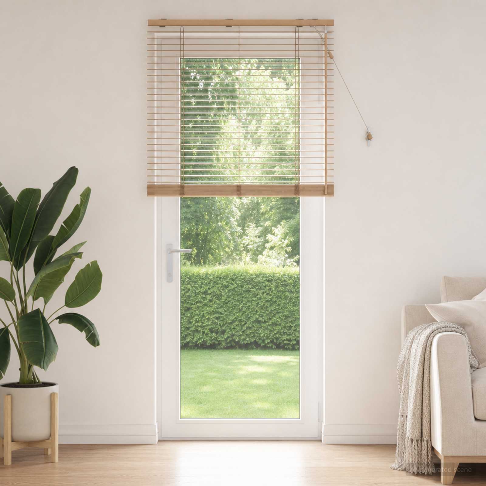 Venezianische Jalousie Eichenoptik 70 x 250 cm 35 mm