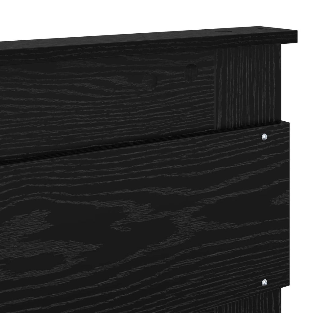 Bettrahmen Schwarz 120 x 190 cm Massives Kiefernholz – Bild 11