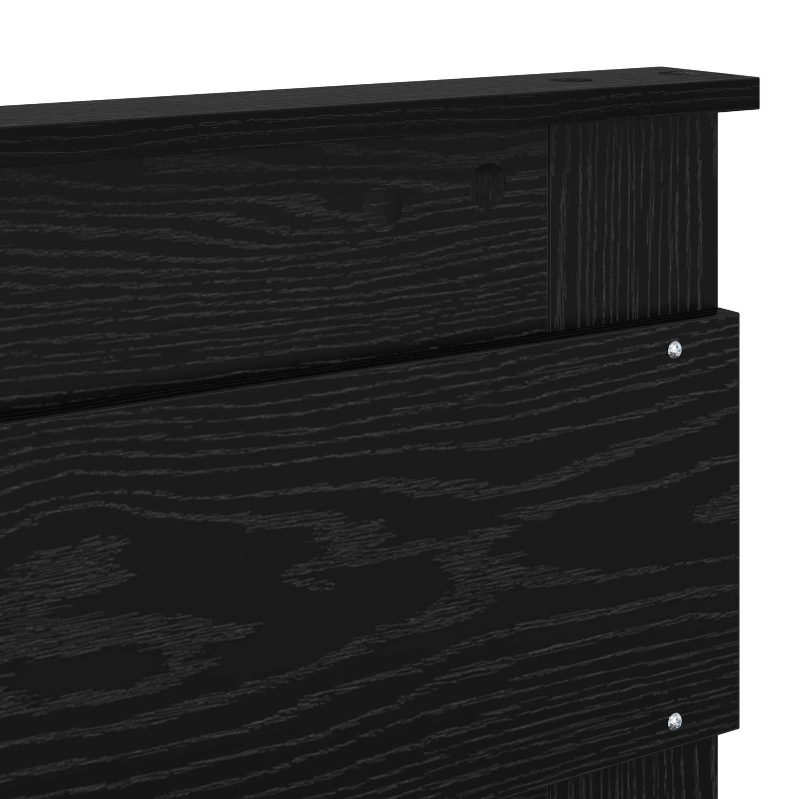 Bettrahmen Schwarz 120 x 190 cm Massives Kiefernholz – Bild 11