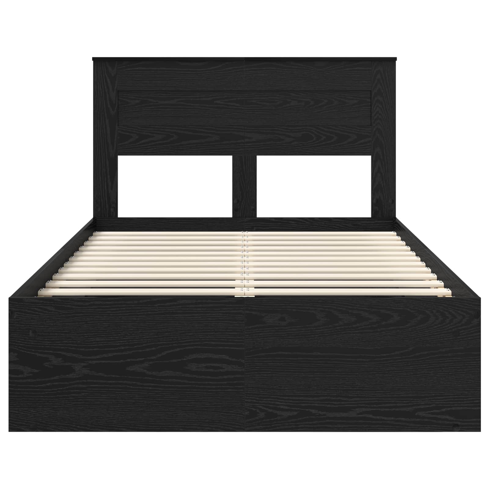 Bettrahmen Schwarz 120 x 190 cm Massives Kiefernholz – Bild 7