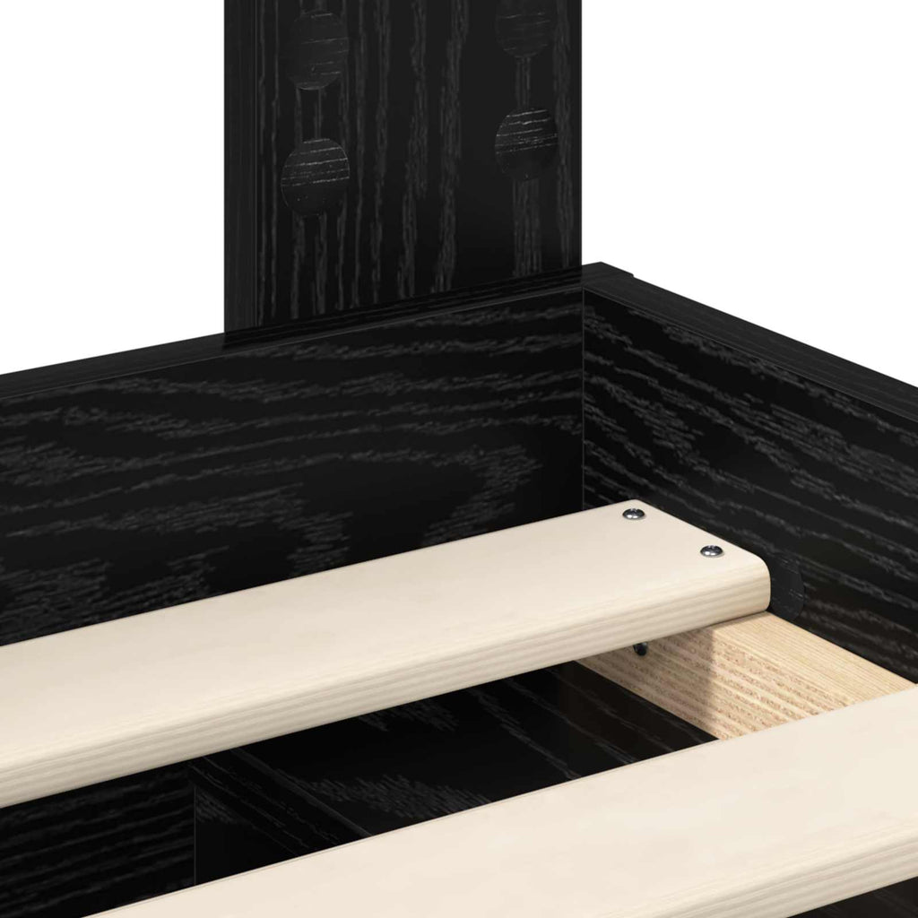 Bettrahmen Schwarz 120 x 190 cm Massives Kiefernholz – Bild 10